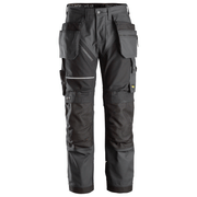 Snickers 6214 RuffWork, Canvas+ Holster Pocket Work Trousers Steel Grey - KNEE PAD TROUSERS