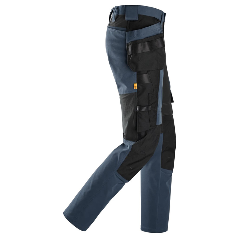 Snickers 6218 AllroundWork Holster Pocket 4-Way Stretch Trousers Navy Blue - Apparel & Accessories > Clothing > Uniforms & Workwear > Contractor Pants & Coveralls KNEE PAD TROUSERS