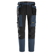 Snickers 6218 AllroundWork Holster Pocket 4-Way Stretch Trousers Navy Blue - Apparel & Accessories > Clothing > Uniforms & Workwear > Contractor Pants & Coveralls KNEE PAD TROUSERS