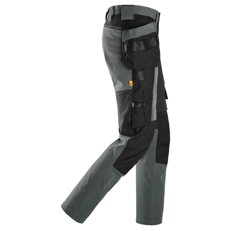 Snickers 6218 AllroundWork Holster Pocket 4-Way Stretch Trousers Steel Grey - Apparel & Accessories > Clothing > Pants > Cargo Pants KNEE PAD TROUSERS