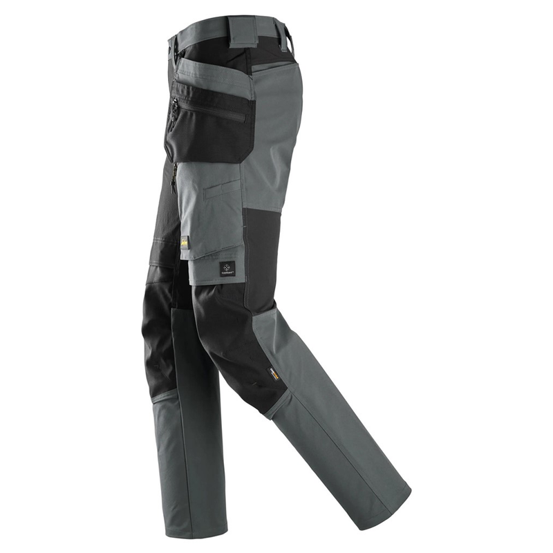 Snickers 6218 AllroundWork Holster Pocket 4-Way Stretch Trousers Steel Grey - Apparel & Accessories > Clothing > Pants > Cargo Pants KNEE PAD TROUSERS