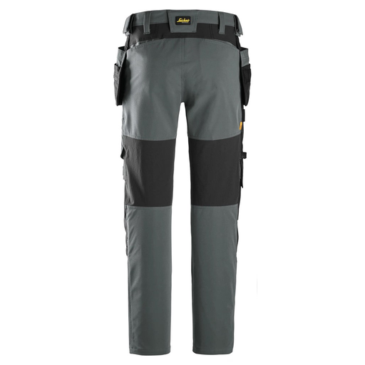 Snickers 6218 AllroundWork Holster Pocket 4-Way Stretch Trousers Steel Grey - Apparel & Accessories > Clothing > Pants > Cargo Pants KNEE PAD TROUSERS