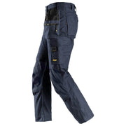 Snickers 6224 AllroundWork, Canvas+ Stretch Work Trousers+ Holster Pockets Navy - KNEE PAD TROUSERS