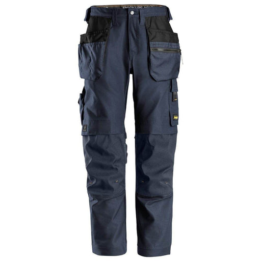 Snickers 6224 AllroundWork, Canvas+ Stretch Work Trousers+ Holster Pockets Navy - KNEE PAD TROUSERS