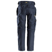 Snickers 6224 AllroundWork, Canvas+ Stretch Work Trousers+ Holster Pockets Navy - KNEE PAD TROUSERS