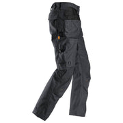 Snickers 6224 AllroundWork, Canvas+ Stretch Work Trousers+ Holster Pockets Steel Grey - KNEE PAD TROUSERS