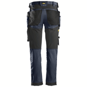 Snickers 6241 AllroundWork, Stretch Work Knee Pad Trousers Holster Pockets Navy Blue - KNEE PAD TROUSERS