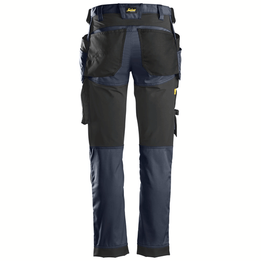 Snickers 6241 AllroundWork, Stretch Work Knee Pad Trousers Holster Pockets Navy Blue - KNEE PAD TROUSERS