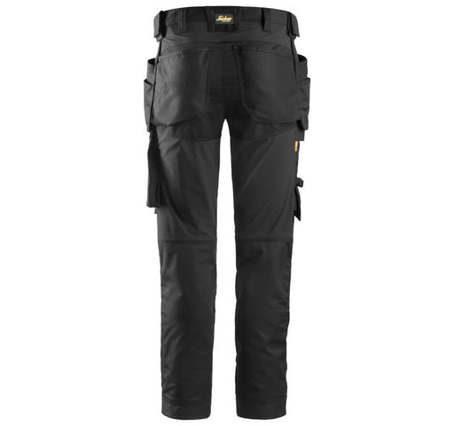 Snickers 6241 AllroundWork, Stretch Work Knee Pad Trousers Holster Pockets Black - KNEE PAD TROUSERS