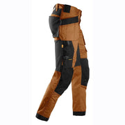 Snickers 6241 AllroundWork, Stretch Work Knee Pad Trousers Holster Pockets Brown - KNEE PAD TROUSERS