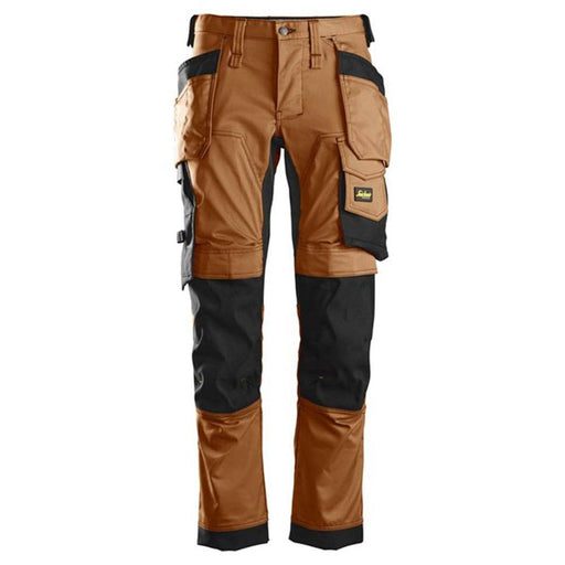 Snickers 6241 AllroundWork, Stretch Work Knee Pad Trousers Holster Pockets Brown - KNEE PAD TROUSERS