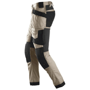 Snickers 6241 AllroundWork, Stretch Work Knee Pad Trousers Holster Pockets Khaki/Black - KNEE PAD TROUSERS
