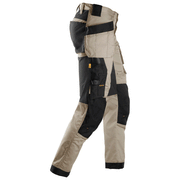 Snickers 6241 AllroundWork, Stretch Work Knee Pad Trousers Holster Pockets Khaki/Black - KNEE PAD TROUSERS