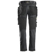 Snickers 6241 AllroundWork, Stretch Work Knee Pad Trousers Holster Pockets Steel Grey - KNEE PAD TROUSERS
