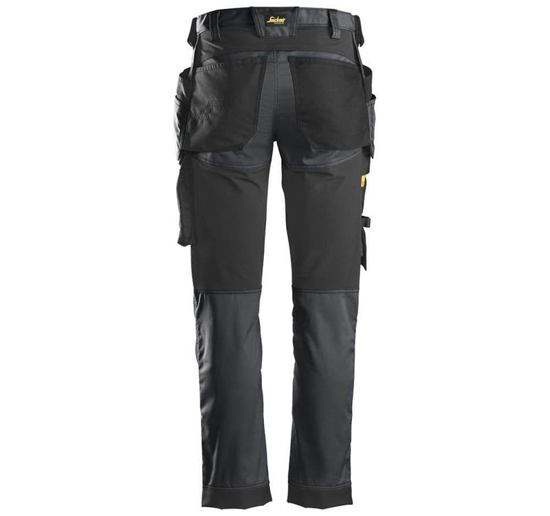 Snickers 6241 AllroundWork, Stretch Work Knee Pad Trousers Holster Pockets Steel Grey - KNEE PAD TROUSERS
