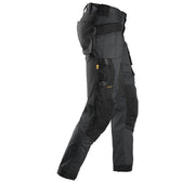 Snickers 6241 AllroundWork, Stretch Work Knee Pad Trousers Holster Pockets Steel Grey - KNEE PAD TROUSERS