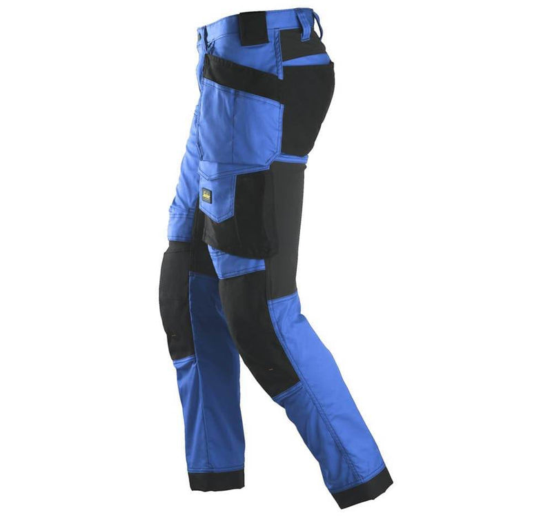 Snickers 6241 AllroundWork, Stretch Work Knee Pad Trousers Holster Pockets True Blue - KNEE PAD TROUSERS