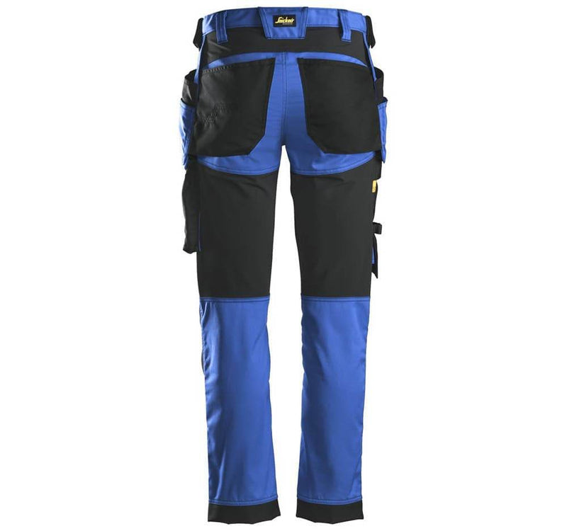 Snickers 6241 AllroundWork, Stretch Work Knee Pad Trousers Holster Pockets True Blue - KNEE PAD TROUSERS