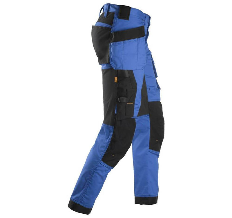 Snickers 6241 AllroundWork, Stretch Work Knee Pad Trousers Holster Pockets True Blue - KNEE PAD TROUSERS