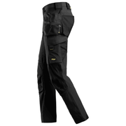 Snickers 6271 AllroundWork, Full Stretch Trousers Holster Pockets, Black - KNEE PAD TROUSERS