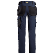 Snickers 6271 AllroundWork, Full Stretch Trousers Holster Pockets, Navy - KNEE PAD TROUSERS