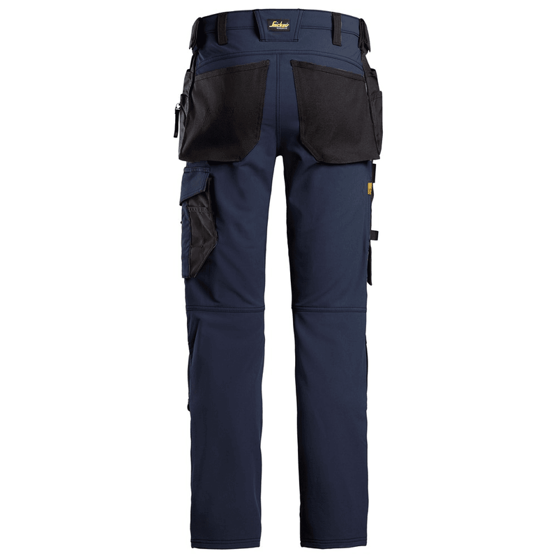 Snickers 6271 AllroundWork, Full Stretch Trousers Holster Pockets, Navy - KNEE PAD TROUSERS