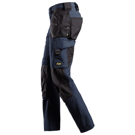 Snickers 6271 AllroundWork, Full Stretch Trousers Holster Pockets, Navy - KNEE PAD TROUSERS