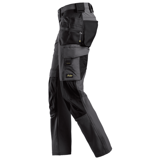 Snickers 6271 AllroundWork, Full Stretch Trousers Holster Pockets Steel Grey - KNEE PAD TROUSERS
