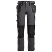 Snickers 6271 AllroundWork, Full Stretch Trousers Holster Pockets Steel Grey - KNEE PAD TROUSERS
