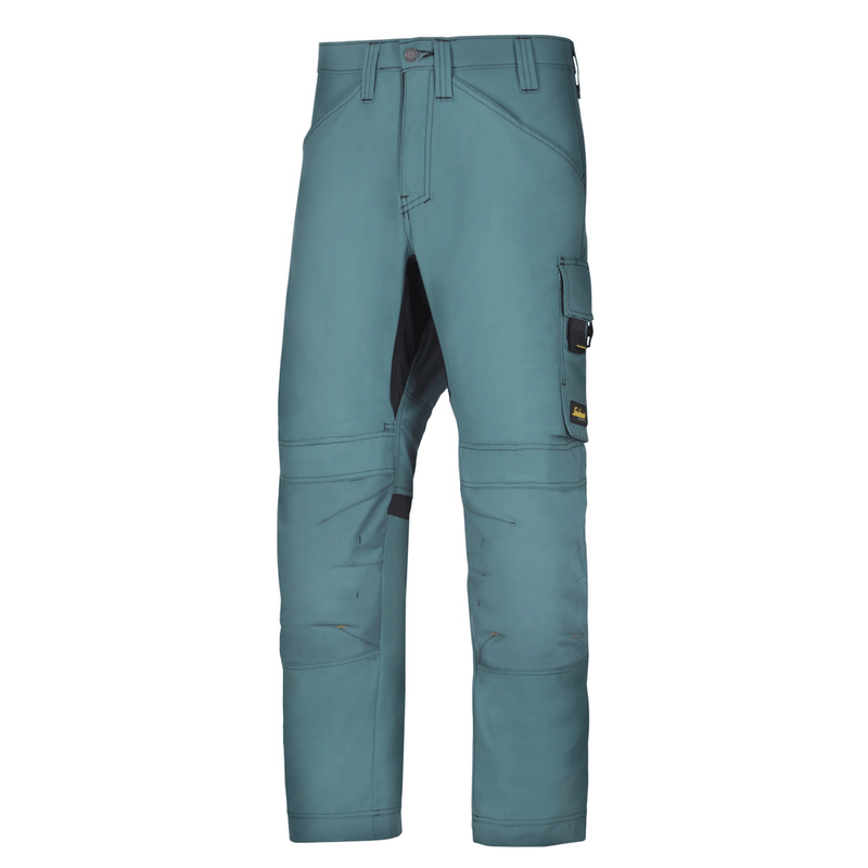 Snickers 6301 AllroundWork, Work Trousers Petrol - KNEE PAD TROUSERS