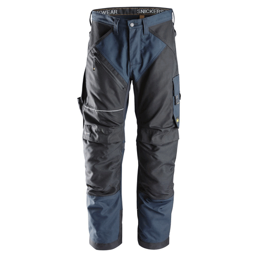Snickers 6303 RuffWork, Work Trousers Navy Blue - KNEE PAD TROUSERS