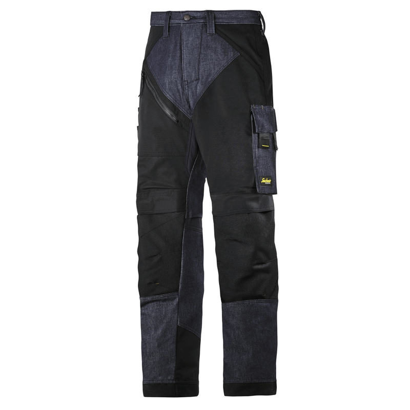 Snickers 6305 RuffWork Denim, Work Trousers - KNEE PAD TROUSERS