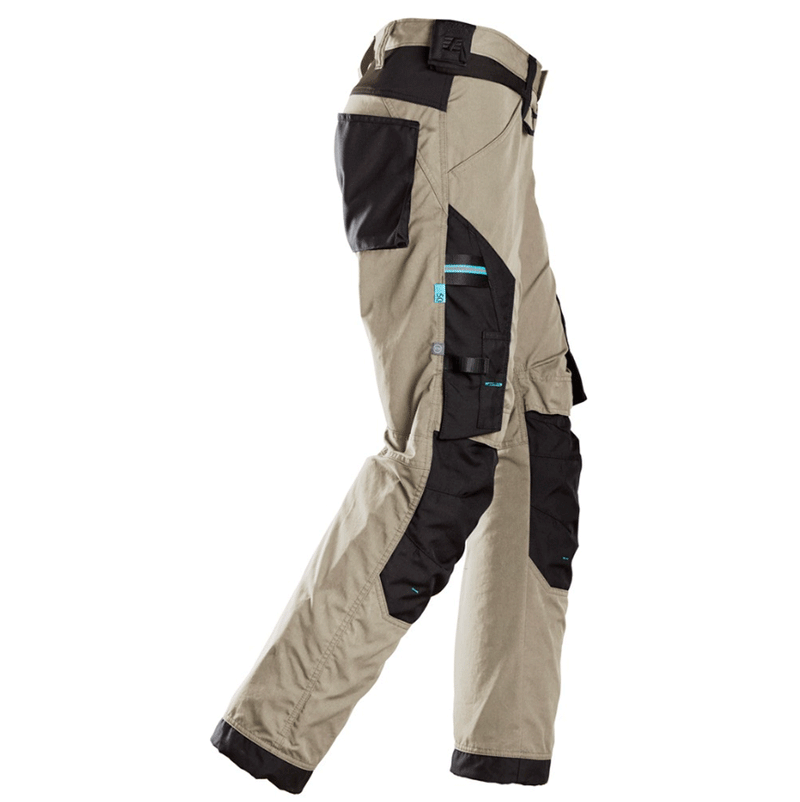 Snickers 6310 LiteWork, 37.5® Kneepad Work Trousers Khaki - KNEE PAD TROUSERS