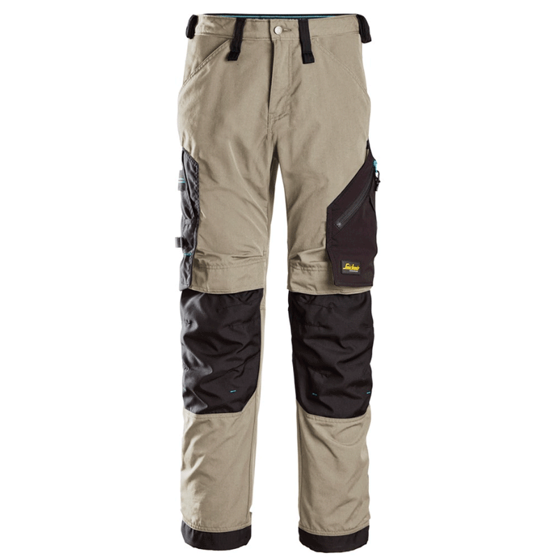 Snickers 6310 LiteWork, 37.5® Kneepad Work Trousers Khaki - KNEE PAD TROUSERS