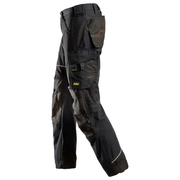 Snickers 6314 RuffWork, Canvas+ Kneepad Work Trousers Black - KNEE PAD TROUSERS