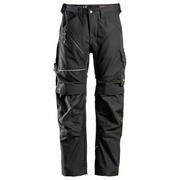 Snickers 6314 RuffWork, Canvas+ Kneepad Work Trousers Black - KNEE PAD TROUSERS