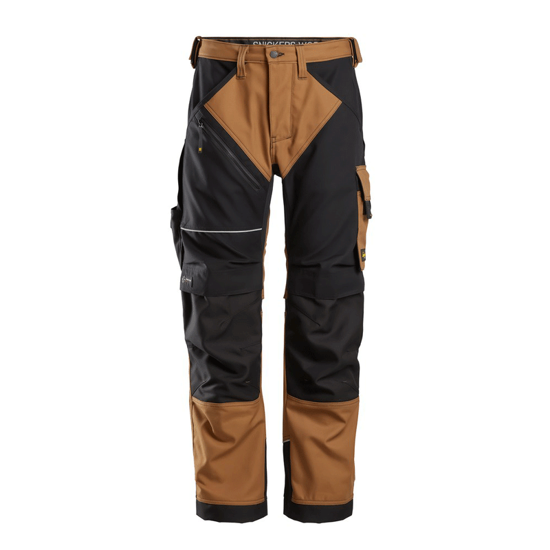 Snickers 6314 RuffWork, Canvas+ Kneepad Work Trousers Brown - KNEE PAD TROUSERS