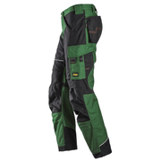 Snickers 6314 RuffWork, Canvas+ Kneepad Work Trousers Forest Green - KNEE PAD TROUSERS