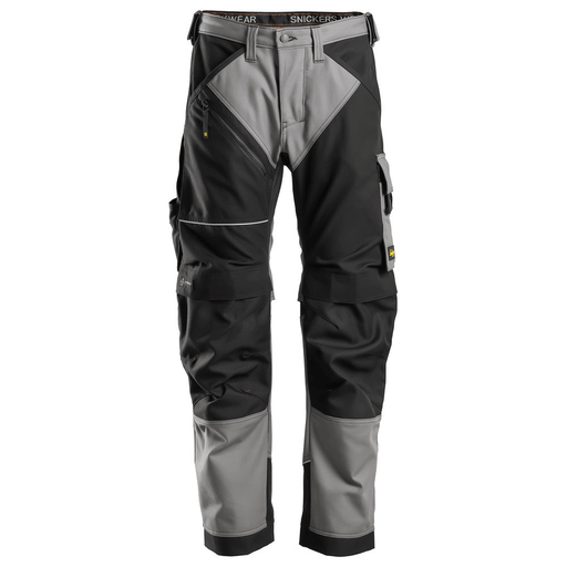 Snickers 6314 RuffWork, Canvas+ Kneepad Work Trousers Grey - KNEE PAD TROUSERS