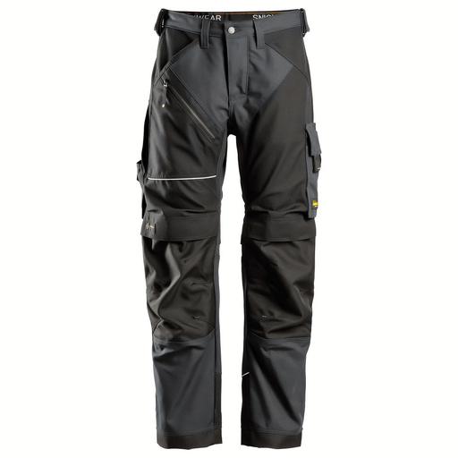 Snickers 6314 RuffWork, Canvas+ Kneepad Work Trousers Steel Grey - KNEE PAD TROUSERS