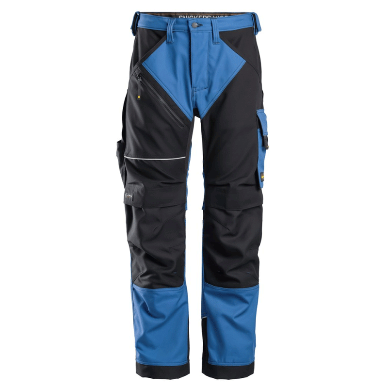 Snickers 6314 RuffWork, Canvas+ Kneepad Work Trousers True Blue - KNEE PAD TROUSERS