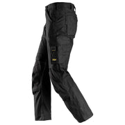 Snickers 6324 AllroundWork, Canvas+ Stretch Work Trousers+ Black - KNEE PAD TROUSERS
