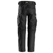 Snickers 6324 AllroundWork, Canvas+ Stretch Work Trousers+ Black - KNEE PAD TROUSERS