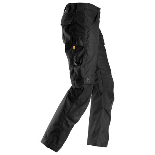 Snickers 6324 AllroundWork, Canvas+ Stretch Work Trousers+ Black - KNEE PAD TROUSERS