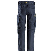 Snickers 6324 AllroundWork, Canvas+ Stretch Work Trousers+ Navy Blue - KNEE PAD TROUSERS