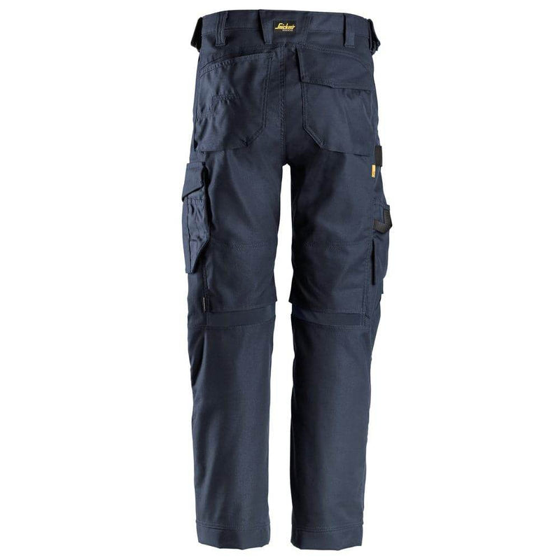 Snickers 6324 AllroundWork, Canvas+ Stretch Work Trousers+ Navy Blue - KNEE PAD TROUSERS