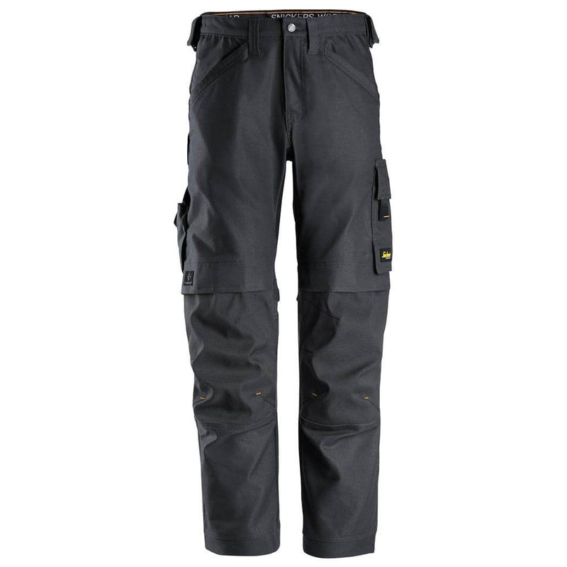 Snickers 6324 AllroundWork, Canvas+ Stretch Work Trousers+ Steel Grey, 30" Waist 32" Leg-Snickers 44 - Apparel & Accessories > Clothing > Uniforms & Workwear > Contractor Pants & Coveralls SALE TROUSERS