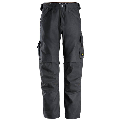 Snickers 6324 AllroundWork, Canvas+ Stretch Work Trousers+ Steel Grey - KNEE PAD TROUSERS