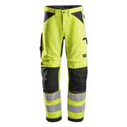 Snickers 6332 LiteWork, Hi-Vis Work Trousers+ Cl2 Various Colours - HI-VIS TROUSERS