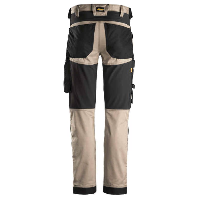 Snickers 6341 AllroundWork Stretch Kneepad Trousers Khaki/Black, 30" Waist 30" Leg-Snickers 88 - Apparel & Accessories > Clothing > Pants > Cargo Pants SALE TROUSERS